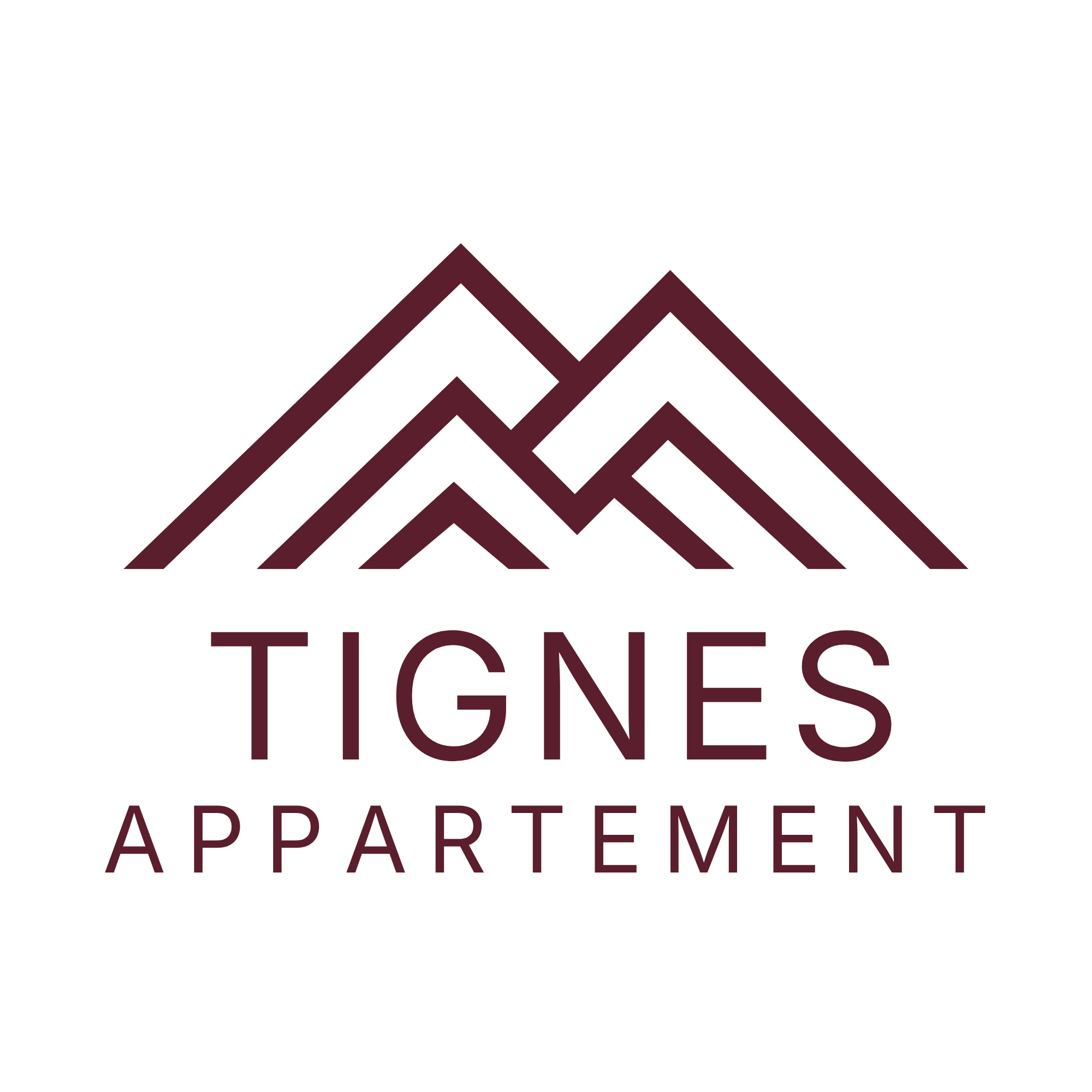 Logo du site internet en version Bordeaux, symbole de la marque pour la location d’appartements